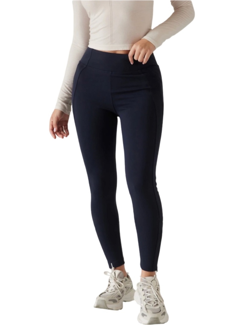 NWT Athleta Navy Delancey Skyline Tight Leggings Women’s Size Small Tall